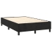 Cama box spring con colchón terciopelo negro 120x190 cm