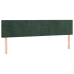 Cama box spring con colchón terciopelo verde oscuro 120x190 cm