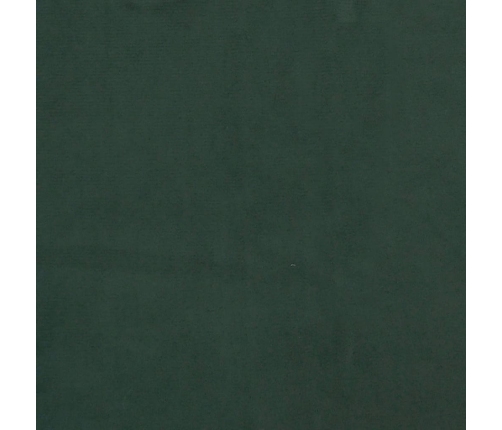 Cama box spring con colchón terciopelo verde oscuro 120x190 cm