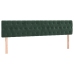 Cama box spring colchón y LED terciopelo verde oscuro 120x190cm