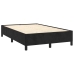 Cama box spring con colchón terciopelo negro 120x190 cm