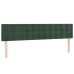 Cama box spring con colchón terciopelo verde oscuro 120x190 cm