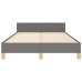 Estructura de cama sin colchón tela gris oscuro 120x190 cm
