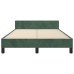 Estructura cama sin colchón terciopelo verde oscuro 120x190cm