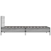 Estructura cama madera ingeniería metal gris Sonoma 75x190 cm