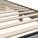 Estructura cama madera ingeniería metal gris Sonoma 100x200 cm