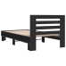 Estructura de cama madera de ingeniería y metal negro 90x200 cm