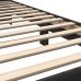 Estructura de cama madera de ingeniería y metal negro 90x200 cm