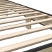 Estructura cama madera ingeniería metal roble Sonoma 75x190 cm