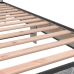 Estructura cama madera ingeniería metal gris Sonoma 100x200 cm