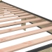 Estructura cama madera ingeniería metal roble Sonoma 90x200 cm