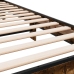 Estructura cama madera ingeniería metal roble humo 100x200 cm