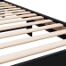 Estructura de cama madera de ingeniería y metal negra 75x190 cm