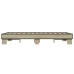 Estructura cama madera ingeniería metal roble Sonoma 140x200 cm