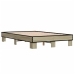 Estructura cama madera ingeniería metal roble Sonoma 140x200 cm