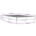 Estructura cama madera ingeniería metal marrón roble 120x200 cm