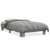 Estructura cama madera ingeniería metal gris Sonoma 100x200 cm