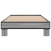 Estructura cama madera ingeniería metal gris Sonoma 100x200 cm