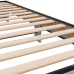 Estructura cama madera ingeniería metal gris Sonoma 100x200 cm