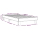 Estructura cama madera ingeniería metal gris Sonoma 100x200 cm