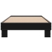 Estructura de cama madera de ingeniería y metal negro 90x200 cm