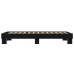 Estructura de cama madera de ingeniería y metal negro 90x200 cm