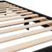 Estructura de cama madera de ingeniería y metal negro 90x200 cm