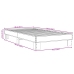 Estructura de cama madera de ingeniería y metal negro 90x200 cm