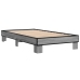 Estructura cama madera ingeniería metal gris Sonoma 90x200 cm