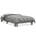 Estructura cama madera ingeniería metal gris Sonoma 90x200 cm