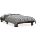 Estructura cama madera ingeniería metal roble humo 75x190 cm