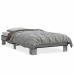 vidaXL Estructura cama madera ingeniería metal gris Sonoma 90x190 cm