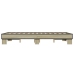 Estructura cama madera ingeniería metal roble Sonoma 140x190 cm