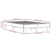 Estructura cama madera ingeniería metal marrón roble 140x190 cm