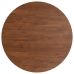 Mesa alta de madera maciza roble marrón oscuro Ø50x89,5 cm