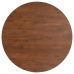 Mesa alta de madera maciza roble marrón oscuro Ø60x89,5 cm