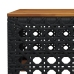 Set de muebles de jardín 5 pzas y cojines ratán sintético negro