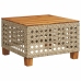 Set sofás de jardín 7 piezas y cojines ratán sintético beige