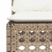 Set sofás de jardín 7 piezas y cojines ratán sintético beige