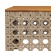 Set sofás de jardín 7 piezas y cojines ratán sintético beige