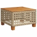 Set de sofás de jardín y cojines 8 piezas ratán sintético beige
