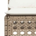 Set de sofás de jardín y cojines 8 piezas ratán sintético beige