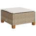 Set de sofás de jardín y cojines 8 piezas ratán sintético beige