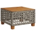 Set de muebles de jardín 9 pzas y cojines ratán sintético gris
