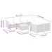Set de sofás de jardín con cojines 9 pzas ratán sintético beige