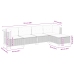 Set de muebles de jardín 5 pzas y cojines ratán sintético negro