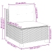 Set de muebles de jardín 6 pzas y cojines ratán sintético gris