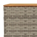 Set de muebles de jardín 6 pzas y cojines ratán sintético gris
