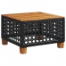 Set de muebles de jardín 5 pzas y cojines ratán sintético negro