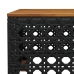 Set de muebles de jardín 5 pzas y cojines ratán sintético negro